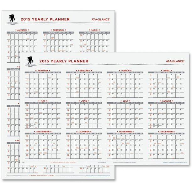 AtAGlance Wounded Warrior Erasable Calendar