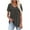 Gray, variant on ABATAB Womens Tops V Neck Short Sleeve Pleated T Shirts Fashion Summer Solid Color Tees Casual Tunic Blouse