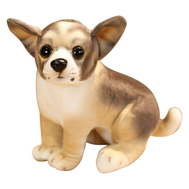 JAKANYQ Jouet en Peluche Réaliste Doux pour Chien, Forme de Peluche, Cadeau pour Enfants