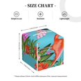 thumbnail image 4 of Kdxio Tropical Jungle Flamingo Print Tissue Box Cover,Square Decorative PU Leather Facial Paper Case Organizer Holder Dispenser for Bathroom,Night Stands,Desk,Car 5.2''X5.2''X5.2'', 4 of 8