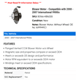 thumbnail image 2 of Blower Motor - Compatible with 2000 - 2007 International 9900ix 2001 2002 2003 2004 2005 2006, 2 of 2