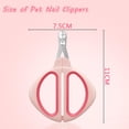 thumbnail image 2 of ZIVACATE Cat Nail Clipper,Cat Nail Trimmer with Safety Guard Professional Stainless Steel Cat Claw Clipper & Trimmer for Small Animals Cats Puppies Kittens Birds Rabbits (Pink), 2 of 7