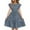 Navy-14, variant on Avrntaa Girls Short Sleeve Dress with Ruffles Crew Neck A-Line Swing Casual Summer Midi Dress 5-14 Years