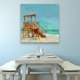 thumbnail image 2 of Masterpiece Art Gallery Lifeguard At The Beach By Studio Arts Canvas Art Print 35" x 35", 2 of 4