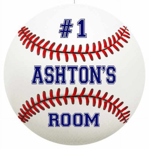 ASHTON'S Bedroom 14" Round Metal Sign Boys Room Wall Decor Gift 100140030122