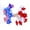 A, variant on Beautynvta 4th of July Decorations String Lights, 9.84 Ft 30 LEDs Red White Blue Star and Flag Lights for Home Patriotic Memorial Independence Day Decor