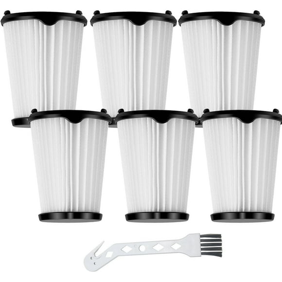 6 Pack Replacement Filters Compatible With Ergorapido Stick Vacuum Cleaner EHVS2510AW VS3510AR(Standard&Pet Version) Part# EL65522 (6pack)