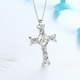 thumbnail image 6 of Hipunk 925 Sterling Silver Celtic Cross Necklace for Women Men Trinity Triquetra Celtic Knot Cross Pendant Necklace Irish Jewelry Father's Day Gift for Dad, 6 of 8