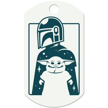 UPC: 0736511007961 | Mandalorian Large Military Star Wars Pet ID Tag
