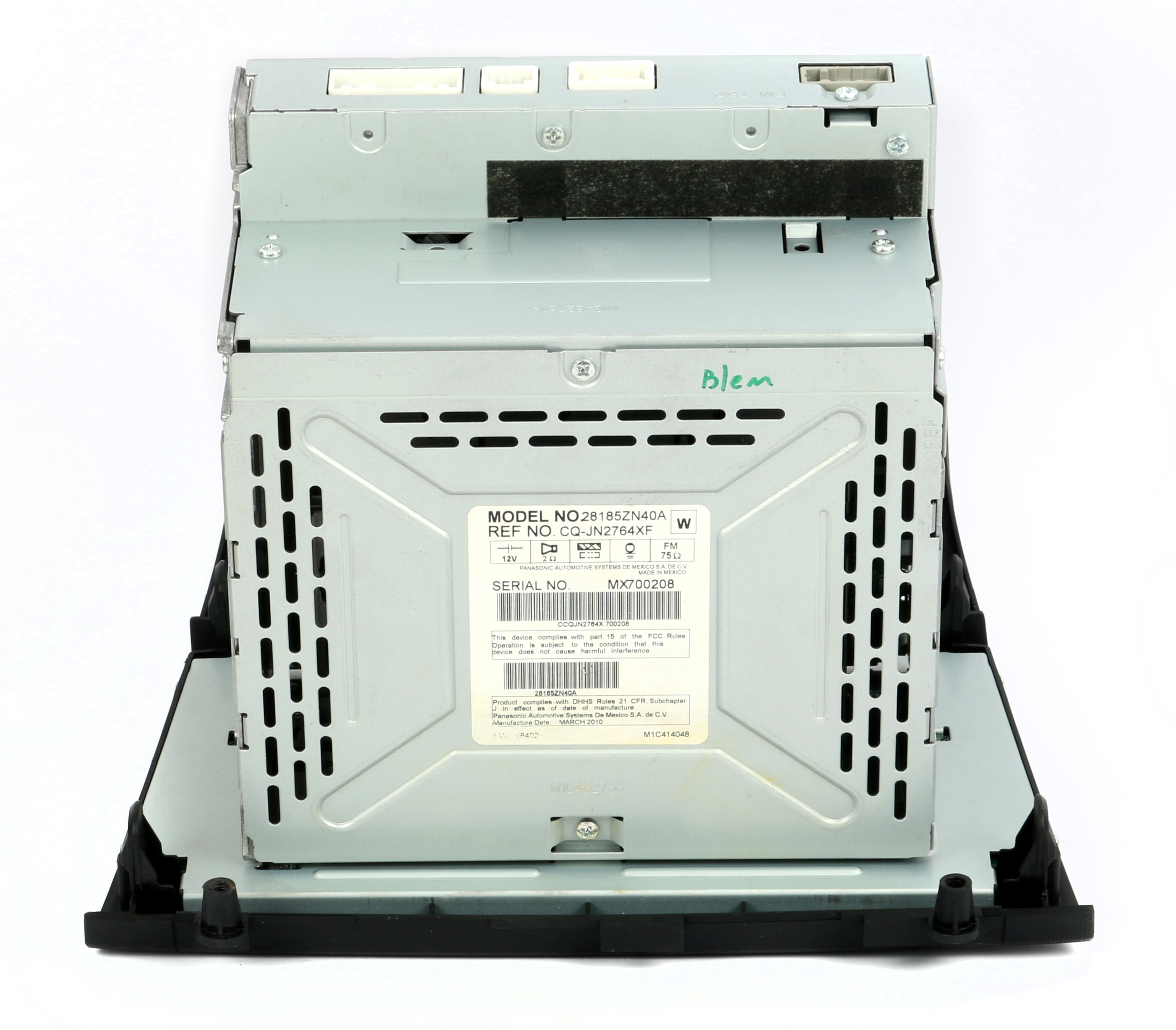 Restored 2007-09 Nissan Altima Single CD Player AM FM Radio PY13B w Aux Input 28185ZN40A (Refurbished)