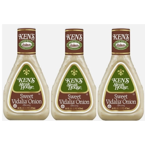 Sweet Vidalia Onion Salad Dressing, 3 Bottles, 16 Oz