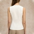 thumbnail image 4 of HTNBO Women's Single breasted Blazer Vest Fashion Slim Fit Casual Sleeveless Waistcoat, 4 of 4