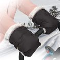 thumbnail image 2 of BR Saco de mano universal para cochecito de bebé, impermeable y resistente al viento, manoplas para cochecito, 2 of 5