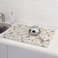 thumbnail image 6 of Xecao Lavender Flowers patten Microfiber Dish Drying Mat,Absorbent Dish Drainer Kitchen Counter,Super Absorbent Dish Drying Pads 18×24 Inch, 6 of 7