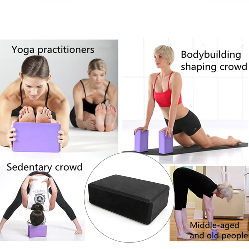 Yoga Block Set Exercise Fitness Workout Brick Bolster Stretch Belt Aid Training 