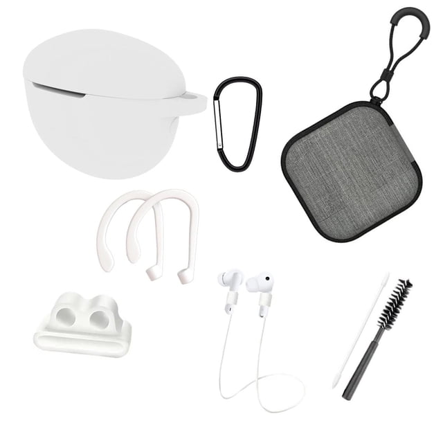 Funda y Kit de Accesorios 8 en 1 Gadget Collection Mx para Huawei Freebuds 4i blanco
