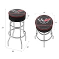 thumbnail image 5 of Trademark Gameroom Corvette C5 Black Bar Stool with Padded Seat, 5 of 5