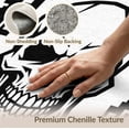 thumbnail image 6 of ODIKA Skull Pixelated Beast Cranium Geometric Block Framework Edgy for Home Office, Gaming Room, Under Desk, Non-Slip Chair-Friendly, 6 of 7