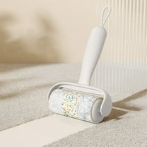 Replaceable Hot Melt Adhesive Roller, Portable Lint Remover with Hook, for Clothing Sofa Pet Hair, White Pink Blue Green Yellow