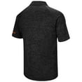thumbnail image 3 of Men's Colosseum Heather Black Oklahoma State Cowboys Big & Tall Down Swing Raglan Polo, 3 of 3