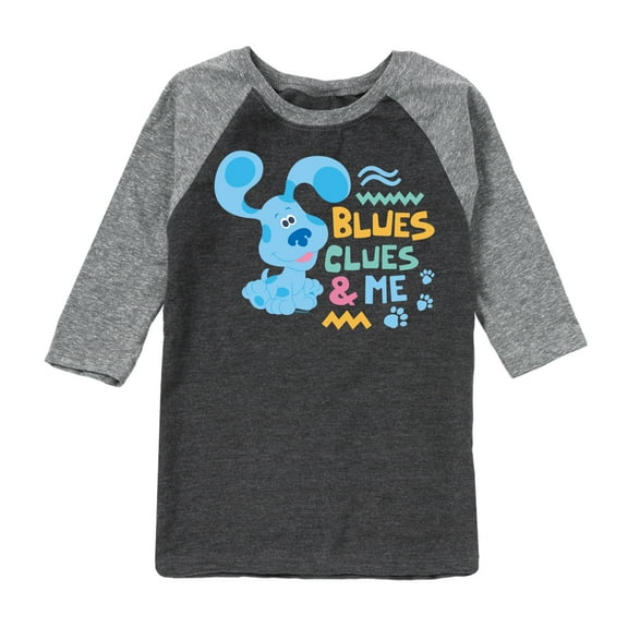 Blue's Clues & You! - Blue's Clues & Me - Toddler & Youth Raglan Graphic T-Shirt