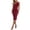 Wine, variant on One Shoulder Dresses for Women Striped 3D Flower Bodycon Midi Dress Stretchy Elegant Cocktail Party Wedding Guest Dress Wine S