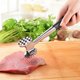 thumbnail image 5 of Ablandador de carne de alta resistencia: mazo y machacador de carne de doble cara, martillo de cocina de aleación de zinc a prueba de óxido con mango de goma ergonómico para ablandar bistec, carne de, 5 of 7