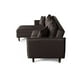 thumbnail image 5 of Sala Modular Sofá Cama Reversible De Lino Chocolate Beehive Memory Foam Modelo Analia, 5 of 8