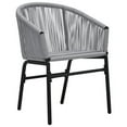 thumbnail image 5 of vidaXL Garden Chairs 2 pcs Anthracite PVC Rattan, 48137, 5 of 9