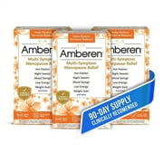 Amberen: Safe Multi-Symptom Menopause Relief. Clinically Shown to Relieve 12 Menopause Symptoms: Hot Flashes, Night Sweats, Mood Swings, Low Energy and More. 3 Month Supply