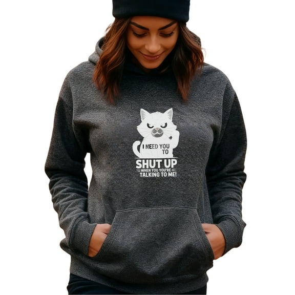 Black Cat Hoodie Funny Graphic Pullover Cute Unisex Sweatshirt for Men and Women Casual Streetwear Gift for Cat Lovers
