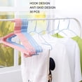 thumbnail image 3 of Clothes Hangers, Metal Hangers Anti Skid 30 Pcs Sturdy Durable  For Home Use Pink Blue Random, 3 of 8