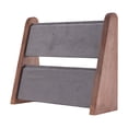 thumbnail image 1 of Expositor de joyas multifunción de madera para mesa de regalo, soporte para collares Gris oscuro, 1 of 9