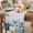 White, variant on Blue White Pumpkins Fall Table Runner - 36 Inch Long Thanksgiving Eucalyptus Leaf Cotton and Linen Blended Dress Scarves Farmhouse Table Runner for Kitchen Dining, Coffee Table, 13" x 36"