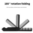 thumbnail image 3 of SIEYIO Convenient 2 in 1 Folding Comb for Men with Fine and Wide Tooth Designs for Quick Hair Beard and Mustache Styling, 3 of 19