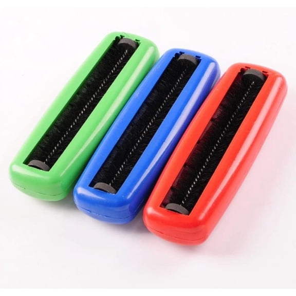gofidin 3PC Random Color Plastic Sweeper Carpet Table Single Brush Dirt Crumb Collector Cleaner Roller