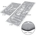 thumbnail image 2 of MeyJey Anti Fatigue Kitchen Rugs and Mats, 2 PCS Non-Slip Waterproof Runner Rug and Mat Set, Gray, 2 of 9