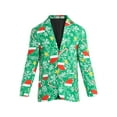 thumbnail image 6 of Jolly Knits Men's and Big Men's Christmas Holiday Print Suit Jacket Blazer, Sizes S-3XL, 6 of 6