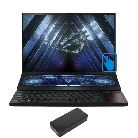 ASUS ROG Zephyrus Duo 16 Gaming/Entertainment Laptop (AMD Ryzen 7 6800H 8-Core, 16.0in 165Hz Touch Wide UXGA (1920x1200), GeForce RTX 3060, 16GB DDR5 4800MHz RAM, Win 10 Pro) with DV4K Dock