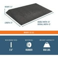 thumbnail image 2 of EZ-ACCESS TRANSITIONS 2.5" Rectangular Angled Welcome Entry Mat, Black, 2 of 6