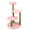 Pink, variant on PUKNLY 40 In Cat Tree with Removable Cozy Perch & Natural Sisal Scratching Posts, Stable Yellow Daisy-Shaped Multi-Level Cat Furniture with Hanging Toy, Soft Plush Platforms, for Kittens & Cats