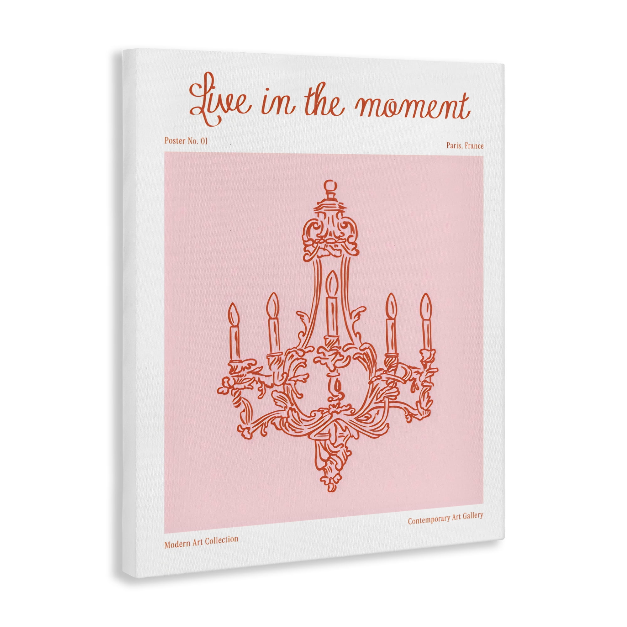 Stupell Industries Live In The Moment Chandelier Canvas Wall Art, design by The Prints Vibe