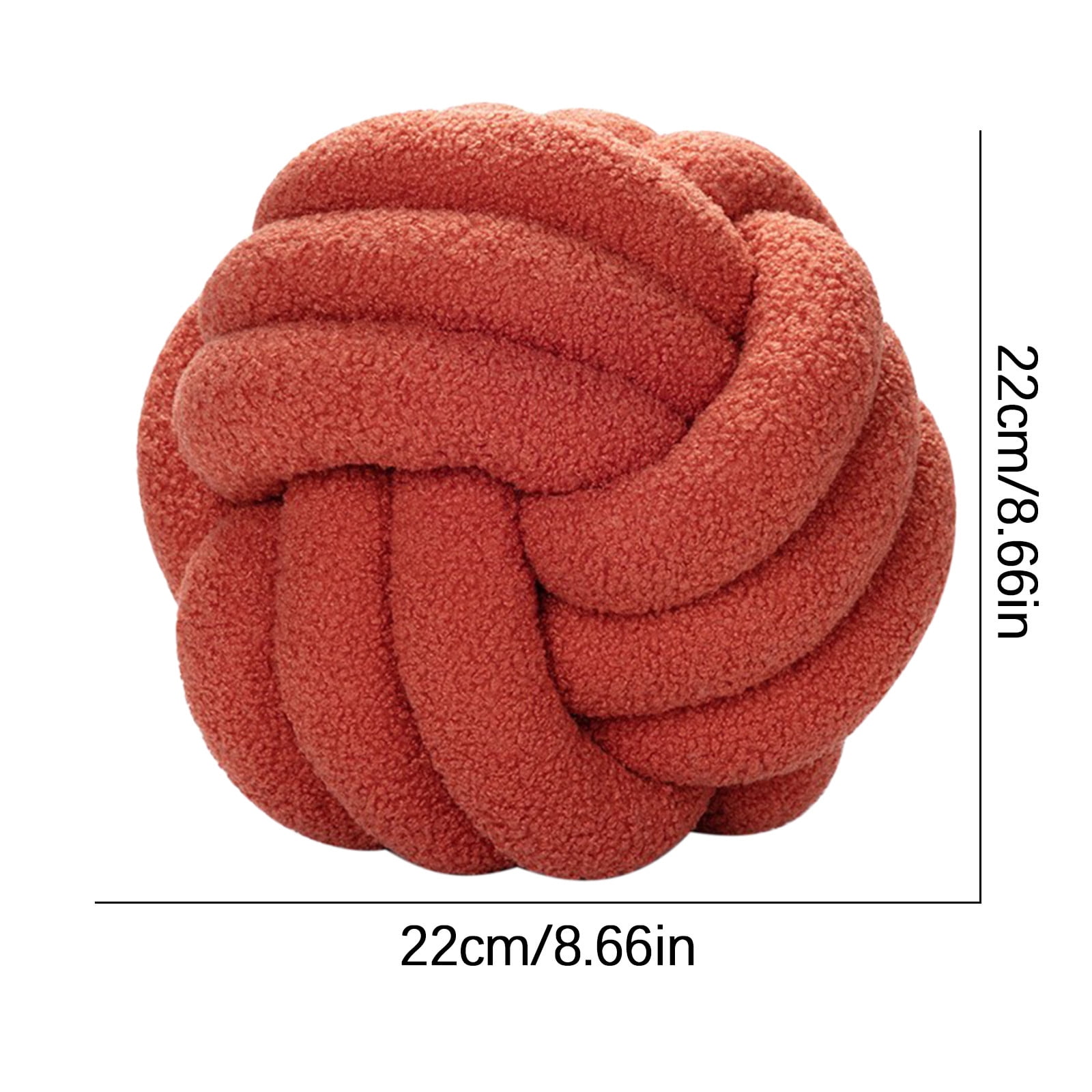 TERGAYEE Soft Knot Ball Pillows,Handmade Round Throw Pillow Cushion Home Decoration Plush Pillow,Throw Knotted Pillow for Bed,Couch,Bedroom Home Decor