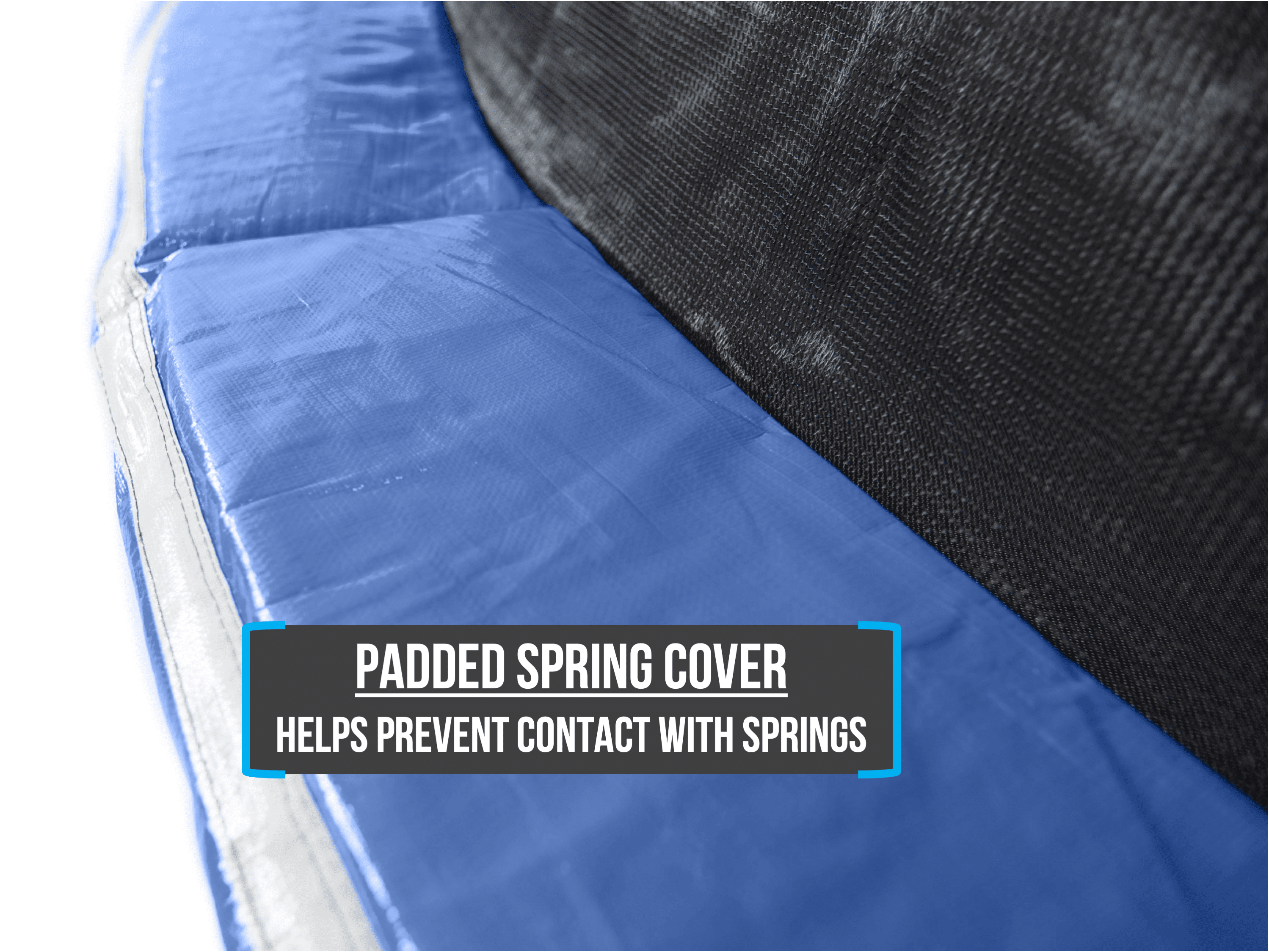 Bounce Pro 15' Trampoline, Basketball Hoop, Safety Enclosure, Blue