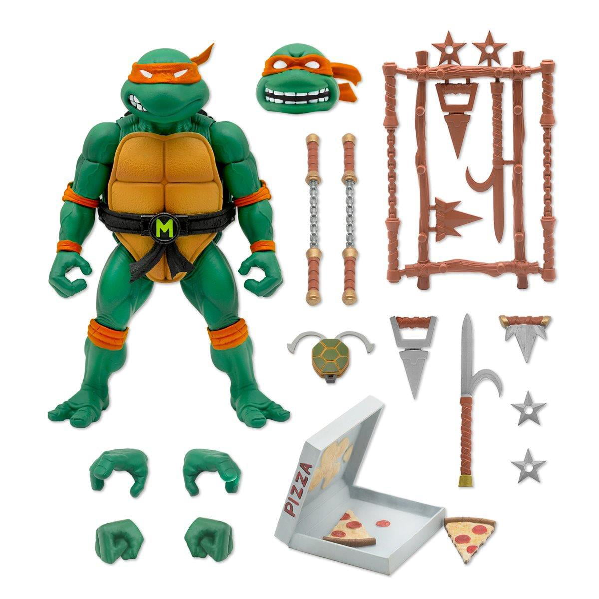 4Pcs NECA Teenage Mutant Ninja Turtles 5" Action Figure Arms Model Collect Set 