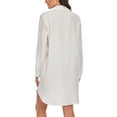 thumbnail image 2 of LUSMAY Women's Casual Button Down Shirt Dress Long Sleeve Cover Up Blouse Tops with Pockets, 2 of 7
