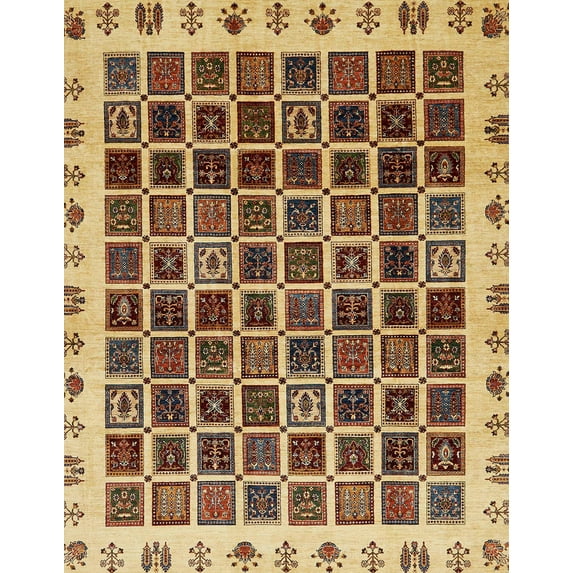 Ahgly Company Indoor Rectangle Abstract Red Brown Abstract Area Rugs, 2' x 3'