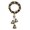 A(12in), variant on Christmas Bells Hanging Decor-Rattan Round Ring with Retro Hanging Bells- Window Wall Door Hanger Decoration-Magic Bell Lucky Bell Wind Chimes For Home Decor Holiday Atmosphere Decorations