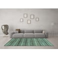 thumbnail image 3 of Ahgly Company Indoor Rectangle Abstract Light Blue Modern Area Rugs, 2' x 3', 3 of 4