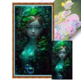 thumbnail image 1 of Punto Cruz Niña Planta Submarina Con Algodón Ecológico 11CT Bordado 40x75cm, 1 of 9